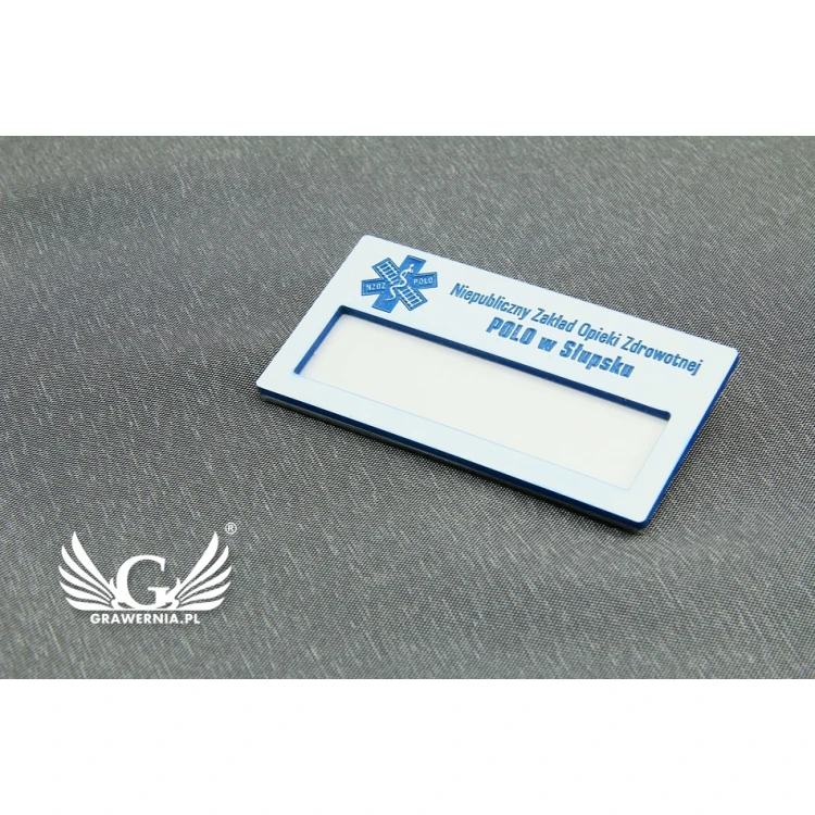 ID Badge with Window - White M - ID025