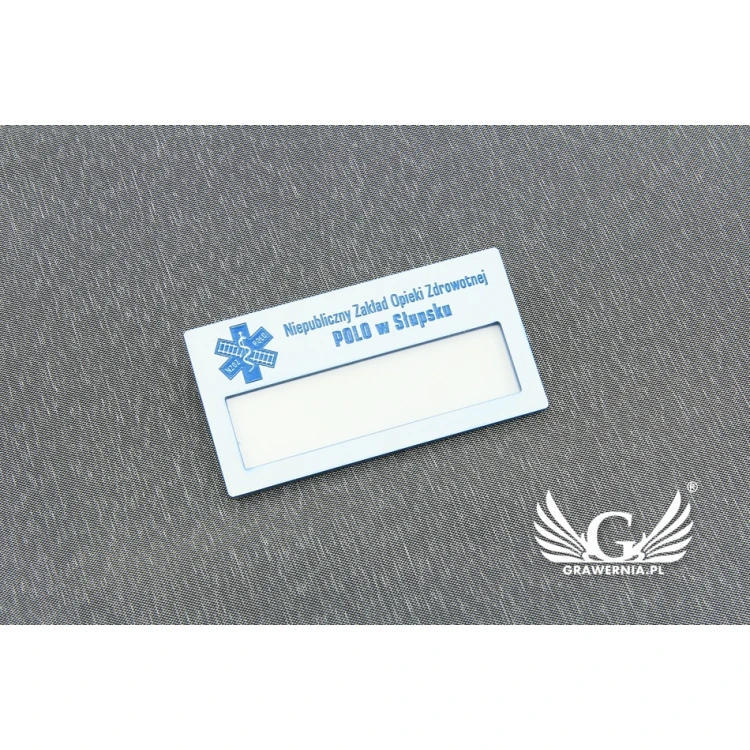 ID Badge with Window - White M - ID025