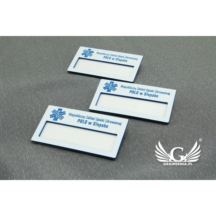ID Badge with Window - White M - ID025