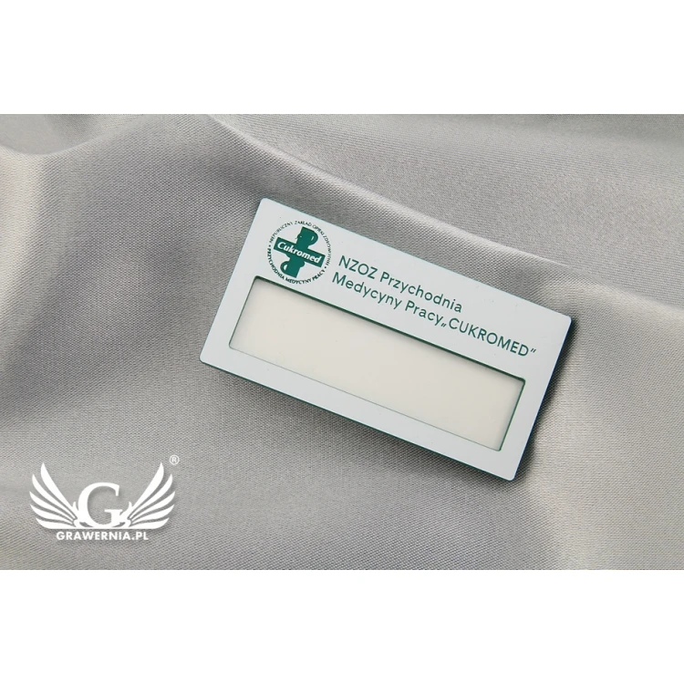 ID Badge with Window - White M - ID025