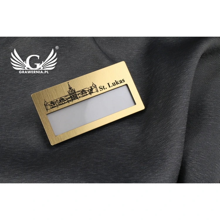 ID Badge with Window - Gold M - ID021