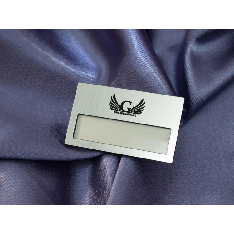 ID Badge with Window - Silver B - ID022