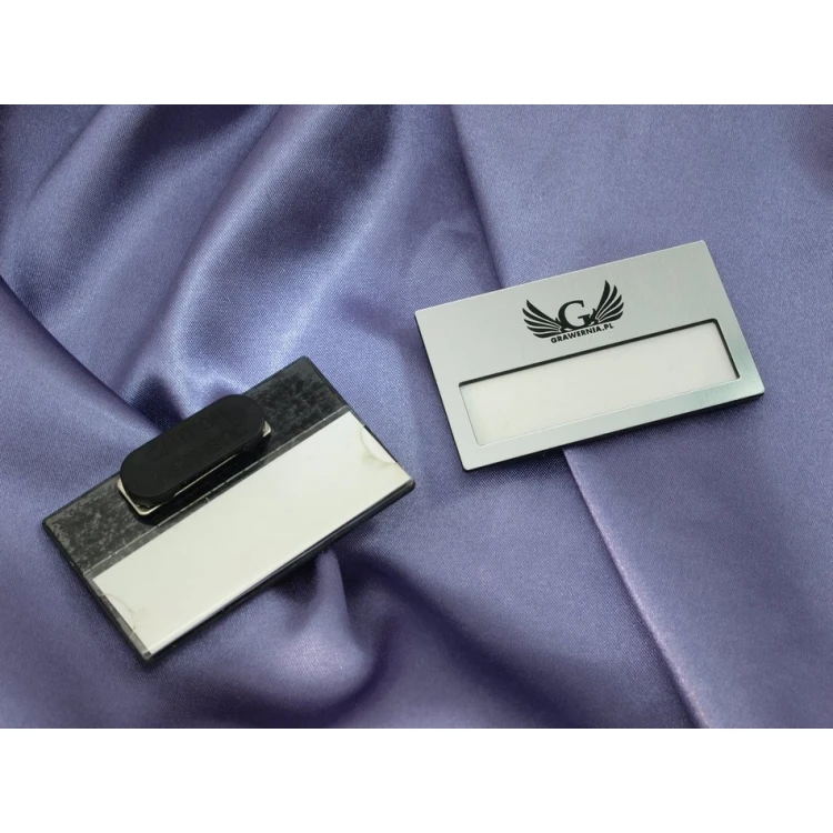 ID Badge with Window - Silver B - ID022