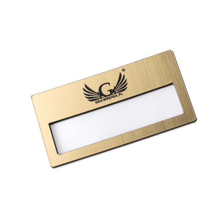 ID Badge with Window - Gold M - ID021