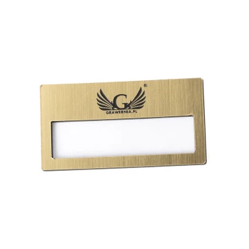 ID Badge with Window - Gold M - ID021