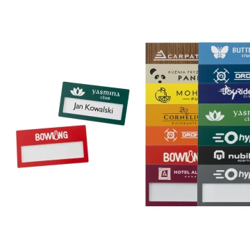 ID Badge with Window - Multicolor M - Size 67x35mm - ID068
