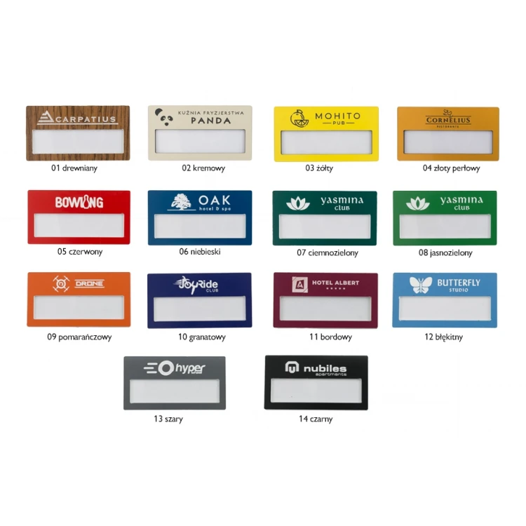 ID Badge with Window - Multicolor M - Size 67x35mm - ID068