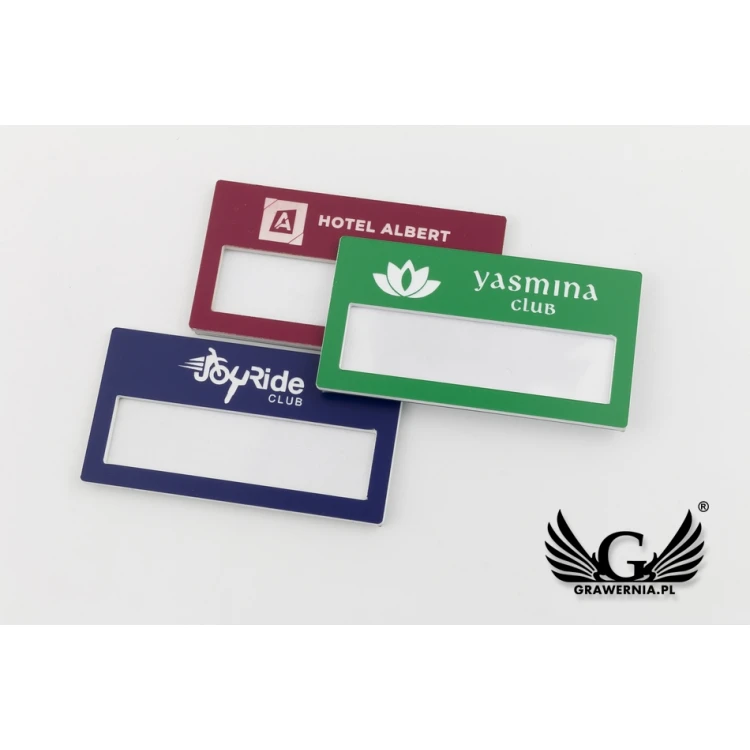 ID Badge with Window - Multicolor M - Size 67x35mm - ID068