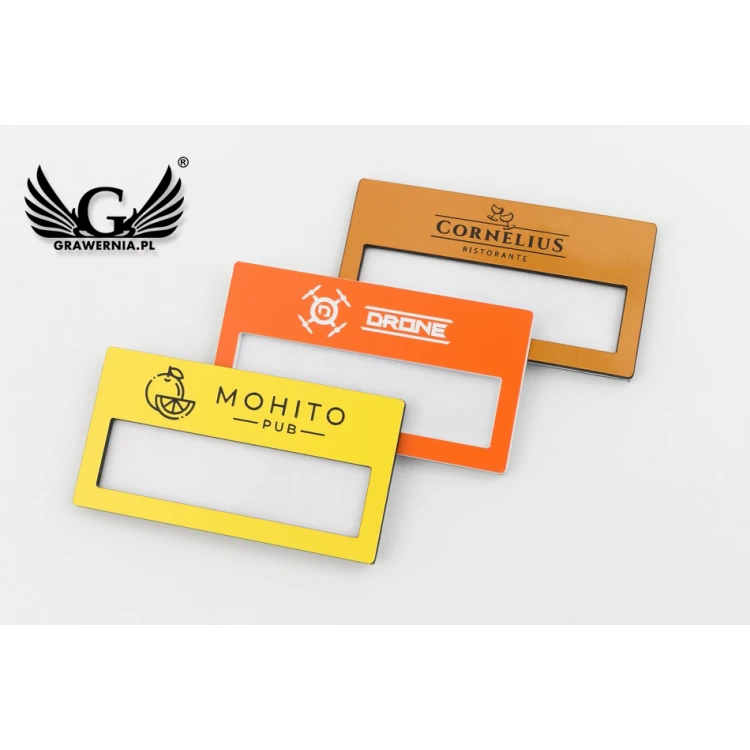 ID Badge with Window - Multicolor M - Size 67x35mm - ID068