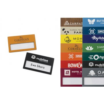 ID Badge with Window - Multicolor B - Size: 67x40mm - ID069