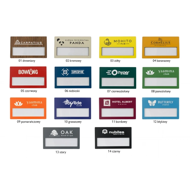 ID Badge with Window - Multicolor B - Size: 67x40mm - ID069