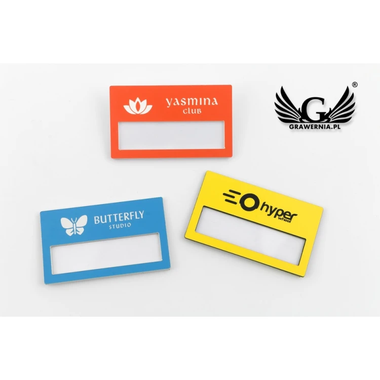 ID Badge with Window - Multicolor B - Size: 67x40mm - ID069