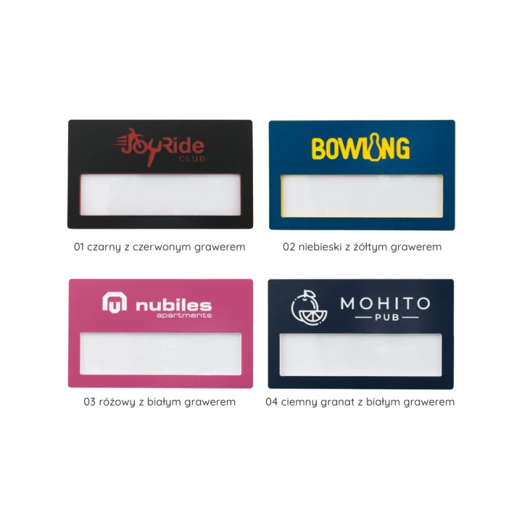 ID Badge with Window - Multicolor B - Size: 67x40mm - ID093