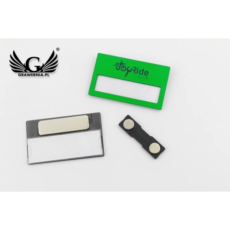 ID Badge with Window - Neon - B - Size 67x40mm - ID081