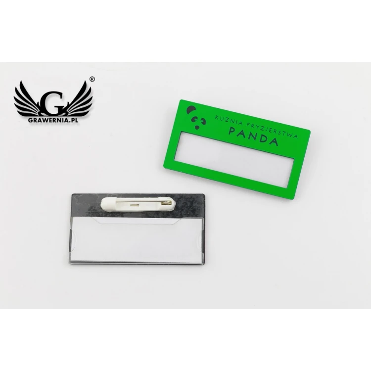 ID Badge with Window - Neon - M - Size 67x35mm - ID076
