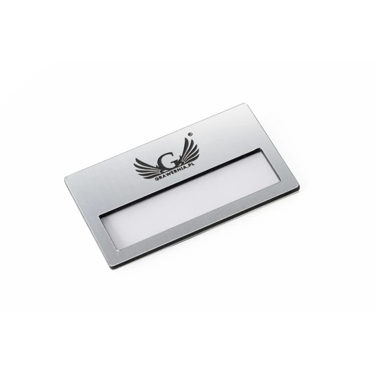 ID Badge with Window - Silver B - ID022