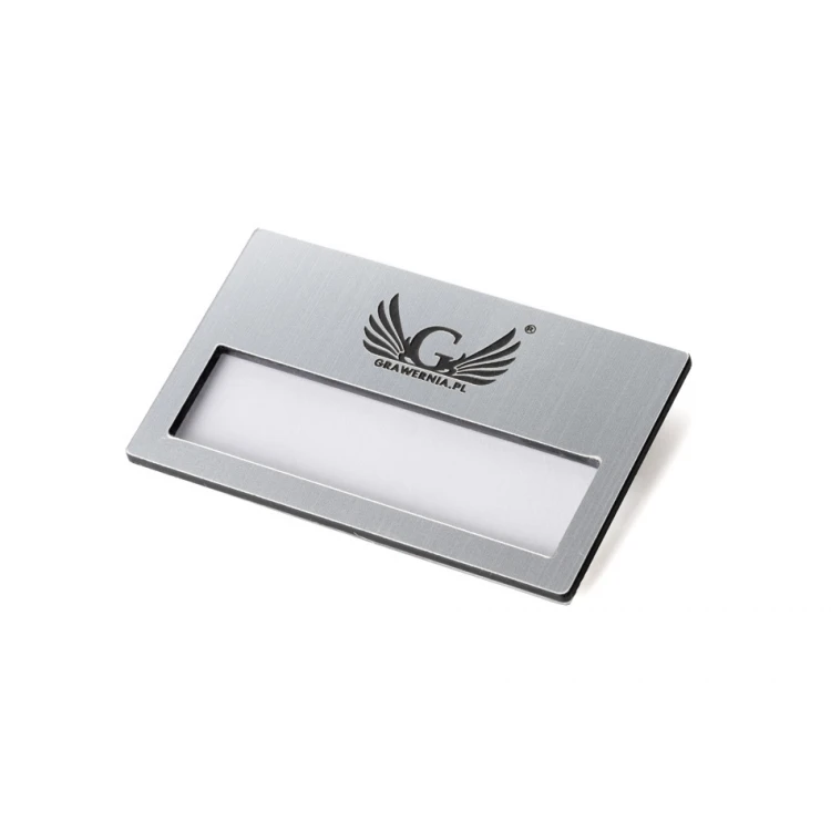 ID Badge with Window - Silver B - ID022