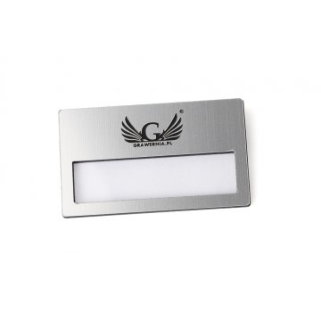 ID Badge with Window - Silver B - ID022