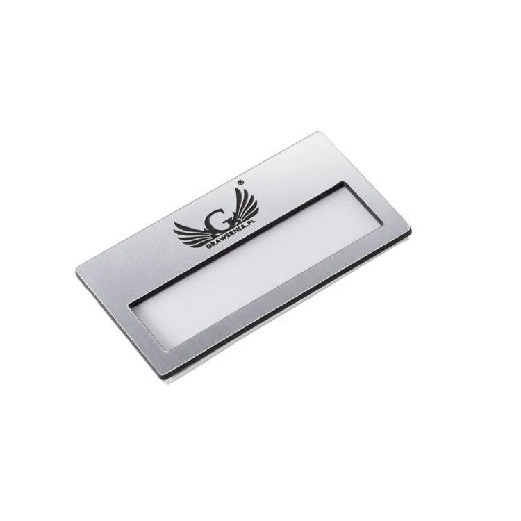 ID Badge with Window - Silver M - ID023