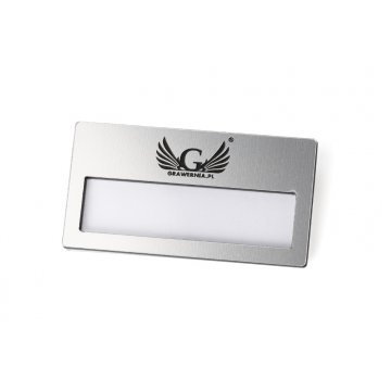 ID Badge with Window - Silver M - ID023