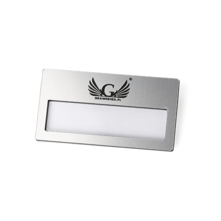 ID Badge with Window - Silver M - ID023