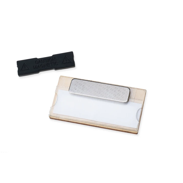 ID Badge with Window - Birch Plywood with UV Print - Size 67x35mm - ID128