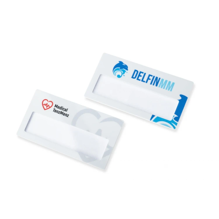ID Badge with Window - HIPS Material with UV Print - Size 67x35mm - ID127