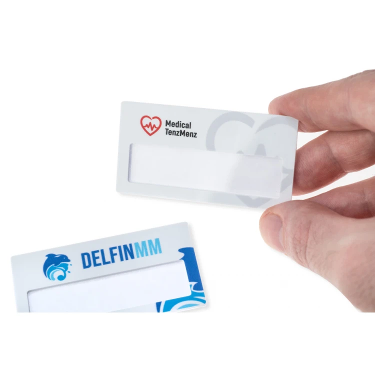 ID Badge with Window - HIPS Material with UV Print - Size 67x35mm - ID127