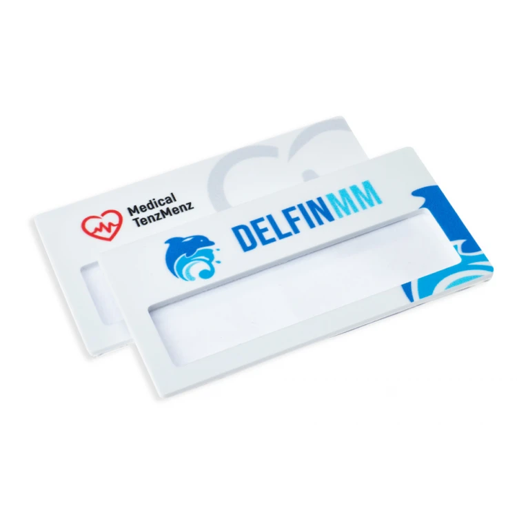 ID Badge with Window - HIPS Material with UV Print - Size 67x35mm - ID127