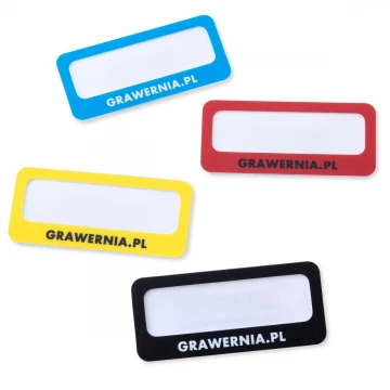 ID Badge with Window - HIPS Material with UV Print - Size 80x35mm - ID137
