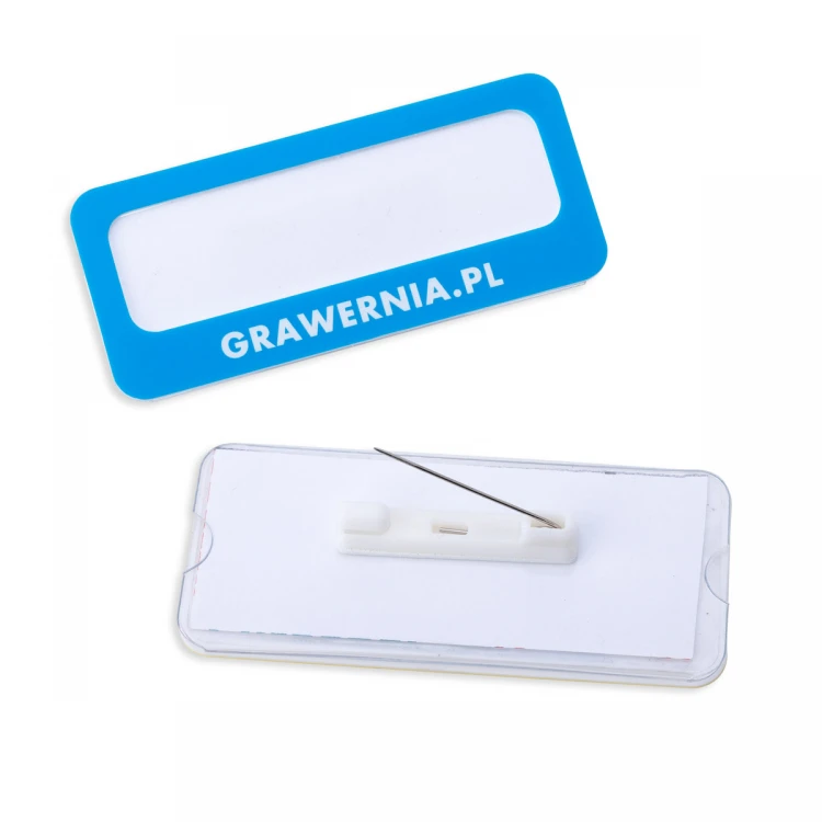 ID Badge with Window - HIPS Material with UV Print - Size 80x35mm - ID137