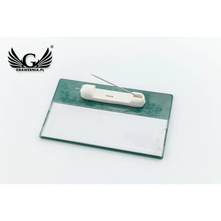 ID Badge with Window - Gold with Colorful Engraving - B - Size 67x40mm - ID072