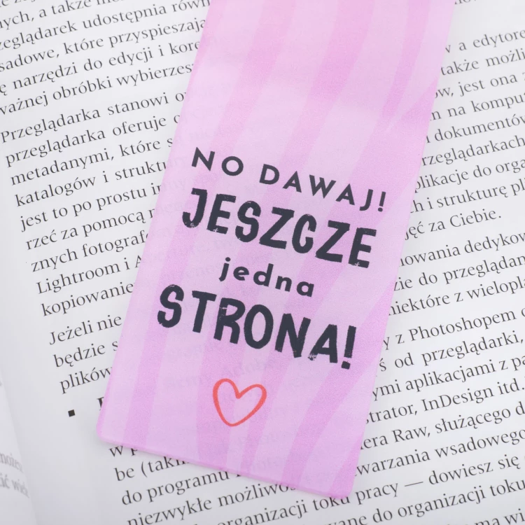One More Page! - Motivational Bookmark for Books - ZAK014