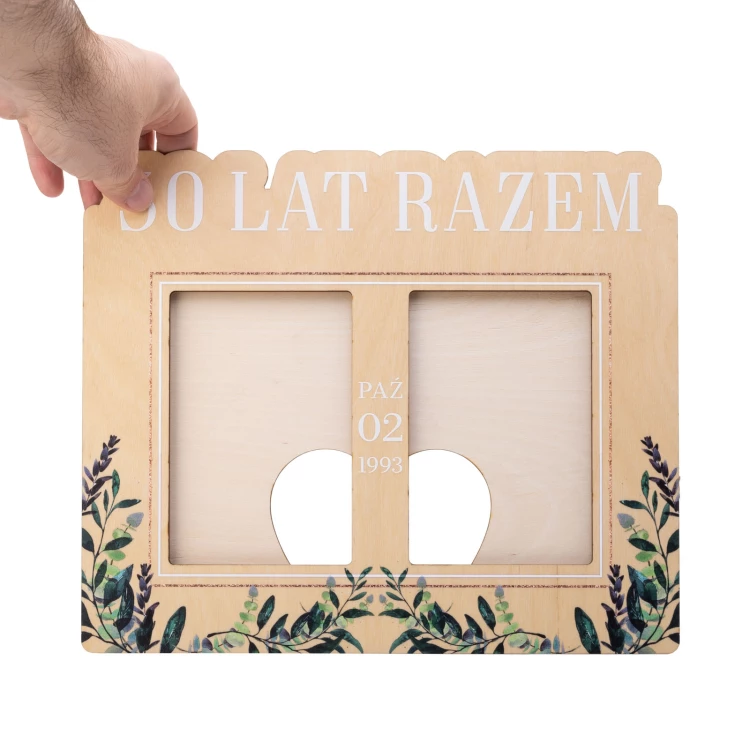 Anniversary Wooden Frame for Two Photos - RAM017