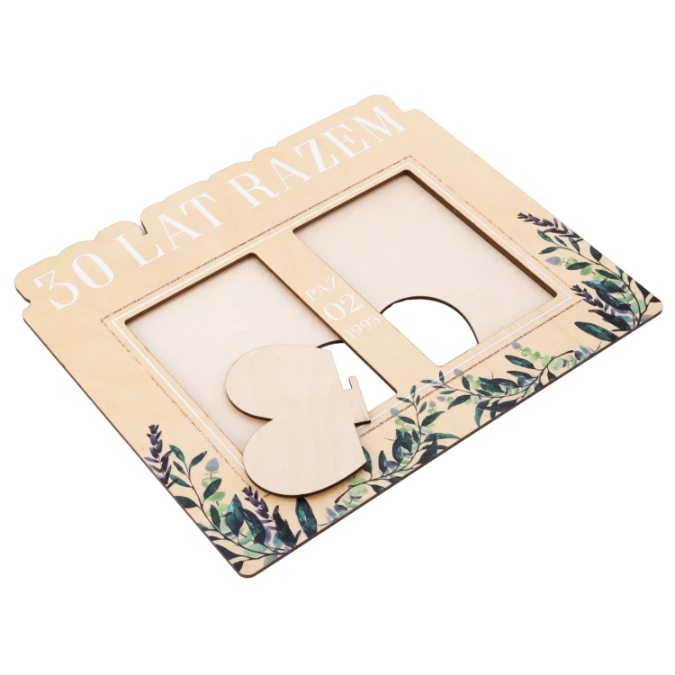 Anniversary Wooden Frame for Two Photos - RAM017