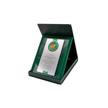ANNIVERSARY GLASS DIPLOMA - COLORFUL UV PRINT - DUV037