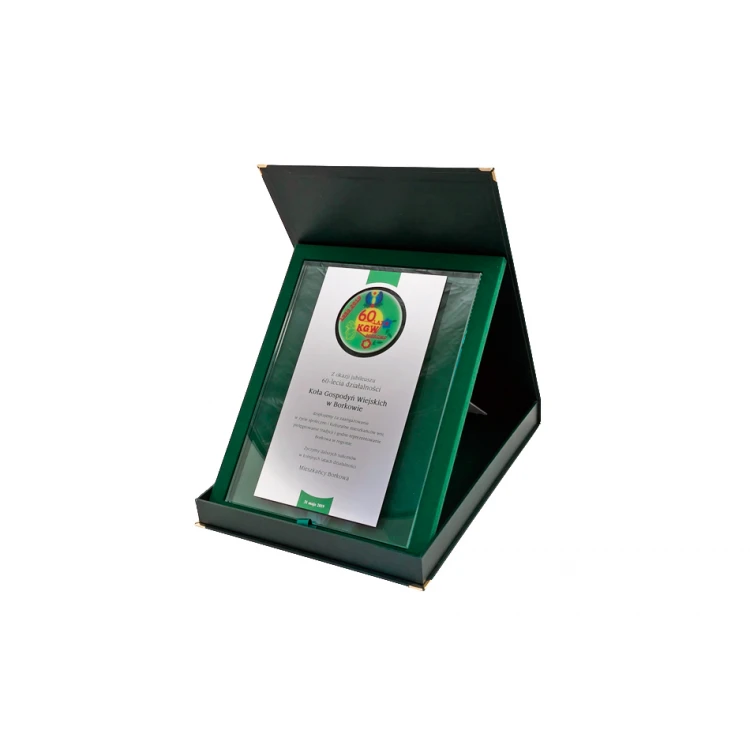 ANNIVERSARY GLASS DIPLOMA - COLORFUL UV PRINT - DUV037