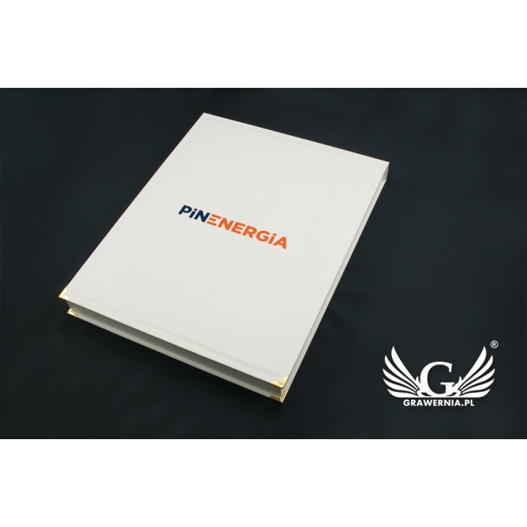 Anniversary Glass Diploma with Embossed Logo - DSZ052