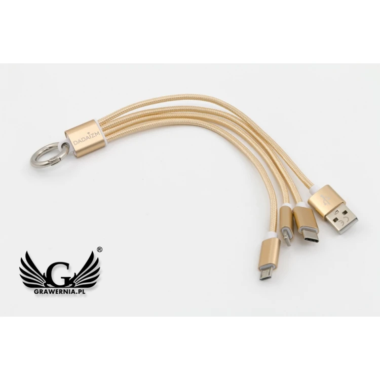3 in 1 Toronto USB Cable - any engraving - BP95