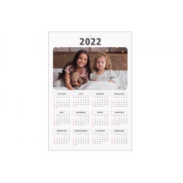 Calendar with Photo - UV Color Print - Dimensions 297x420mm (A3) - KAL002