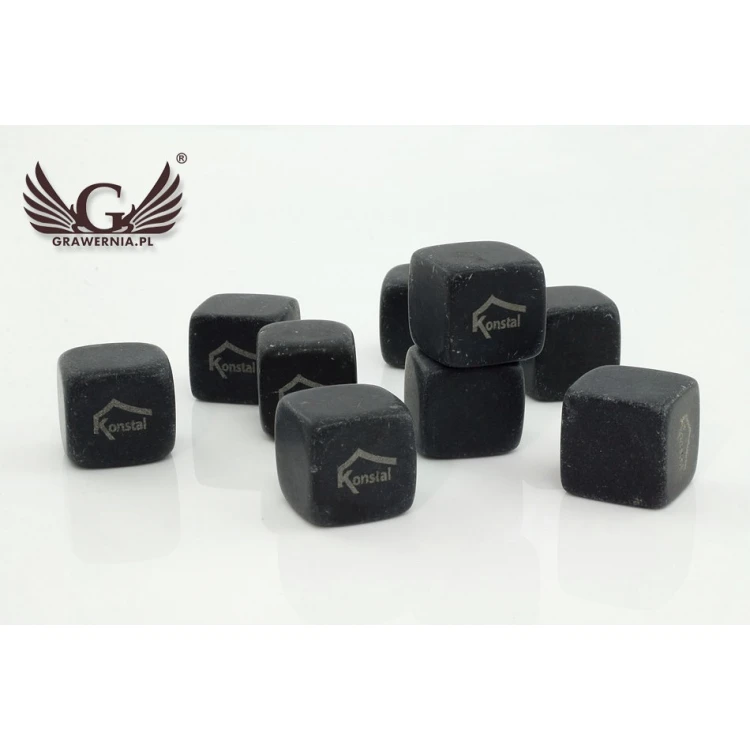 Whiskey Stones with Custom Engraving - Set of 9