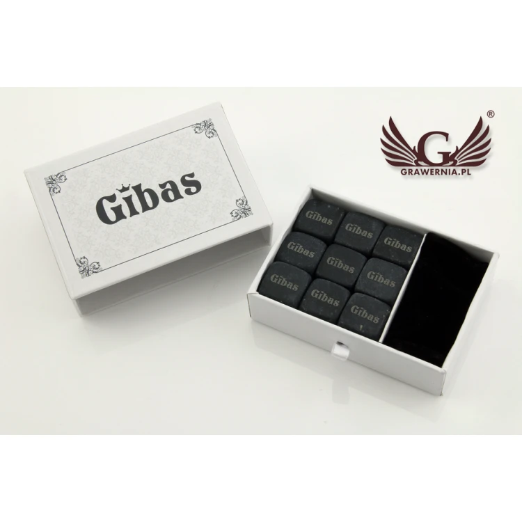 Whiskey Stones with Custom Engraving - Set of 9