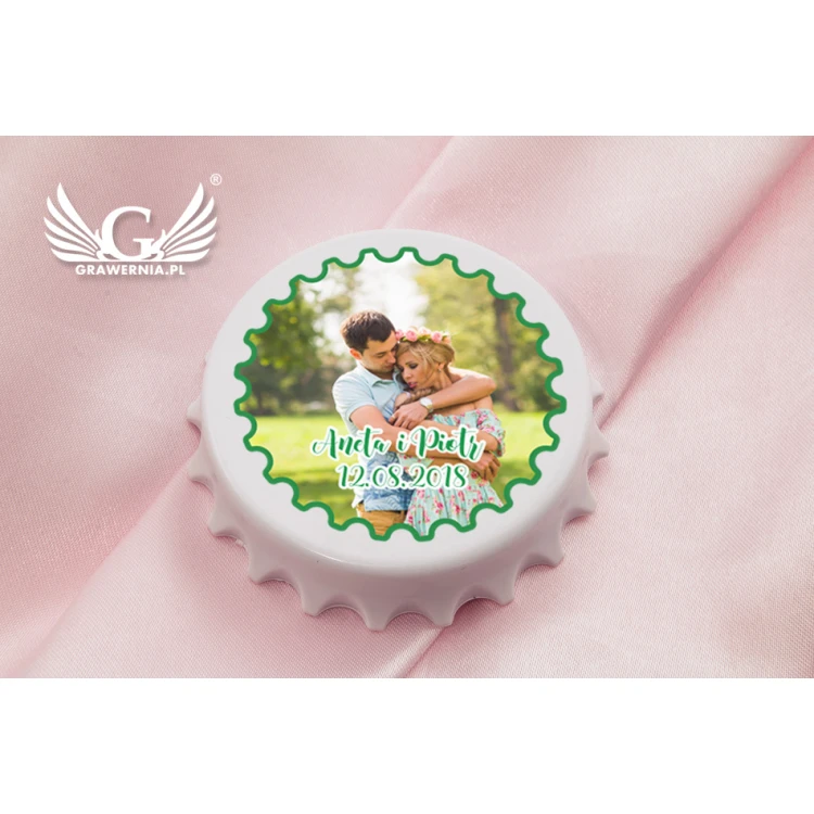 Photo Bottle Opener Capsule - Thank You Gift for Guests - KAP002