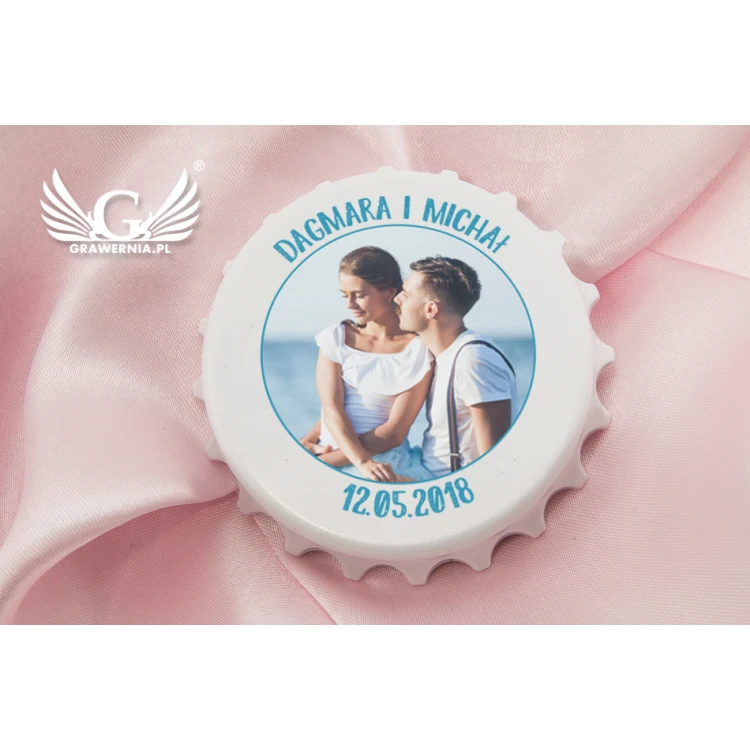 Photo Bottle Opener Capsule - Thank You Gift for Guests - KAP002
