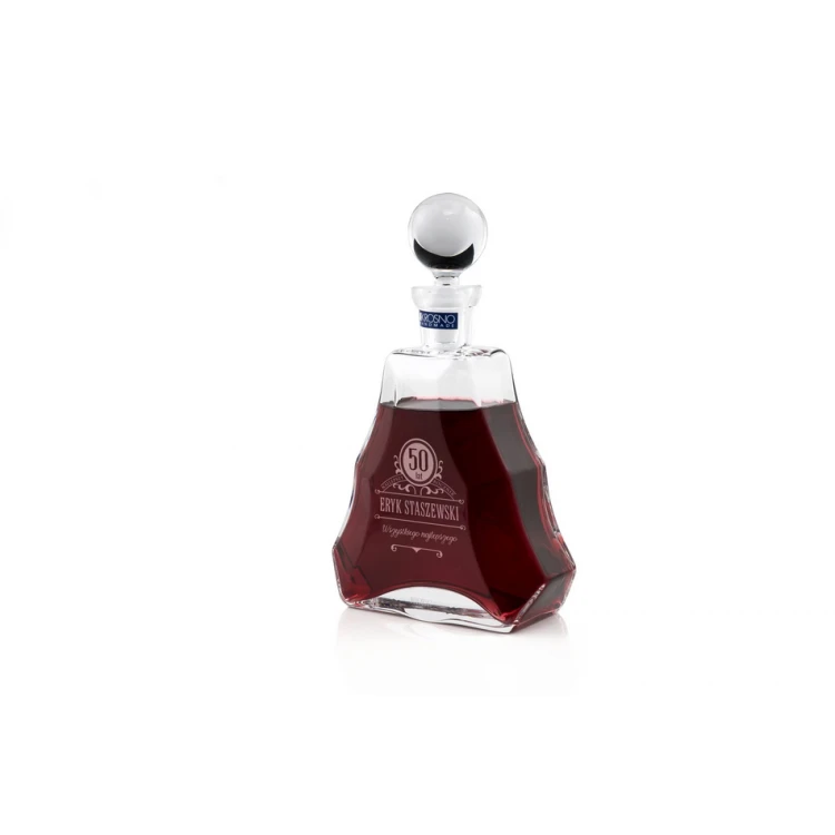Engraved Decanter for Liqueur or Tinctures - VERA - Birthday Gift - KAR007