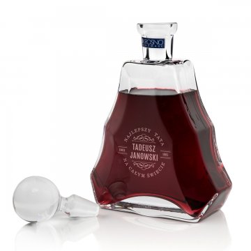 Engraved Decanter for Liqueur or Tinctures - VERA - Gift for Dad - KAR004