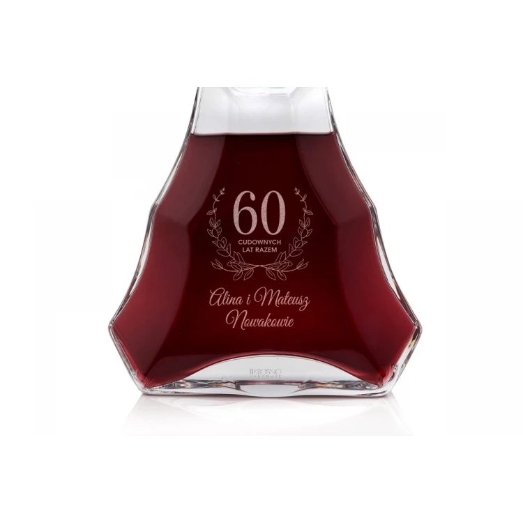Engraved Decanter for Liqueur or Tinctures - VERA - Anniversary Gift - KAR008