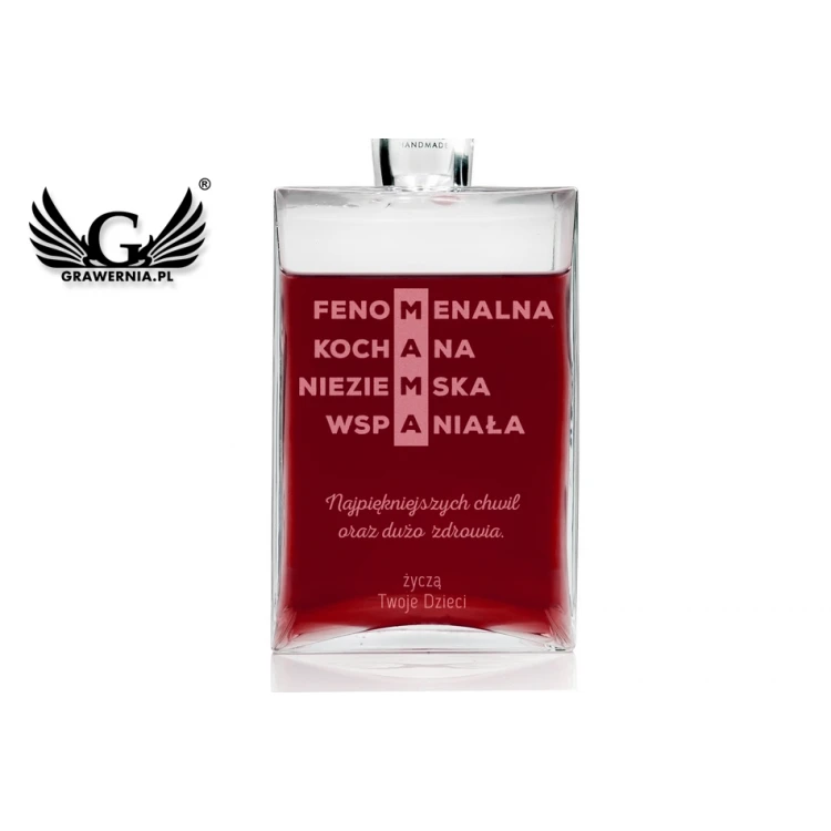 Engraved Decanter for Liqueurs or Whisky - CAMEL - Gift for Mom - KAR032