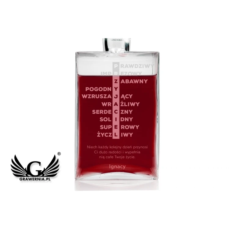 Engraved Decanter for Liqueurs or Whisky - CAMEL - Gift for a Friend - KAR037