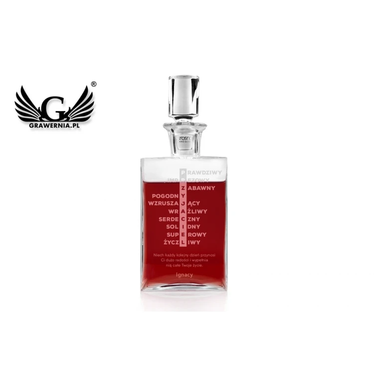 Engraved Decanter for Liqueurs or Whisky - CAMEL - Gift for a Friend - KAR037